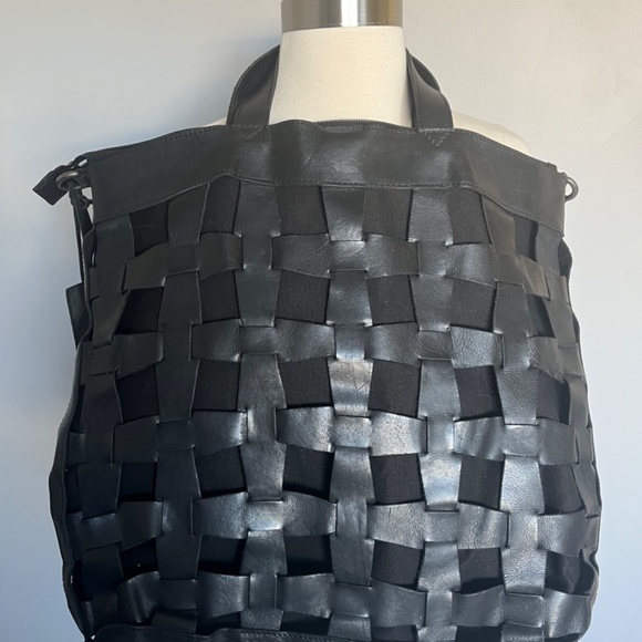 NWT LATICO WOVEN LEATHER CANVAS PALOMA HANDBAG TOTE/CROSSBODY LAPTOP BAG - Picture 4 of 7